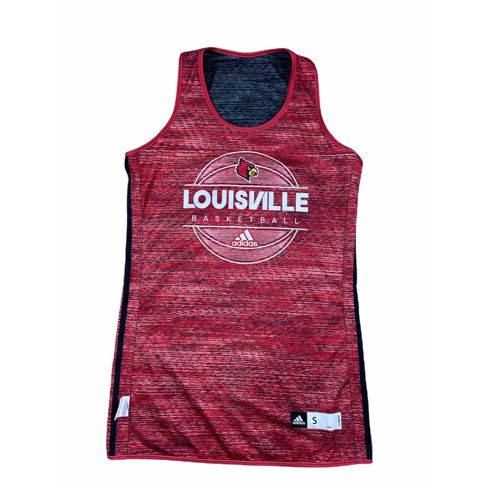 mens louisville cardinals reversible adidas basketball jersey small +2 Length